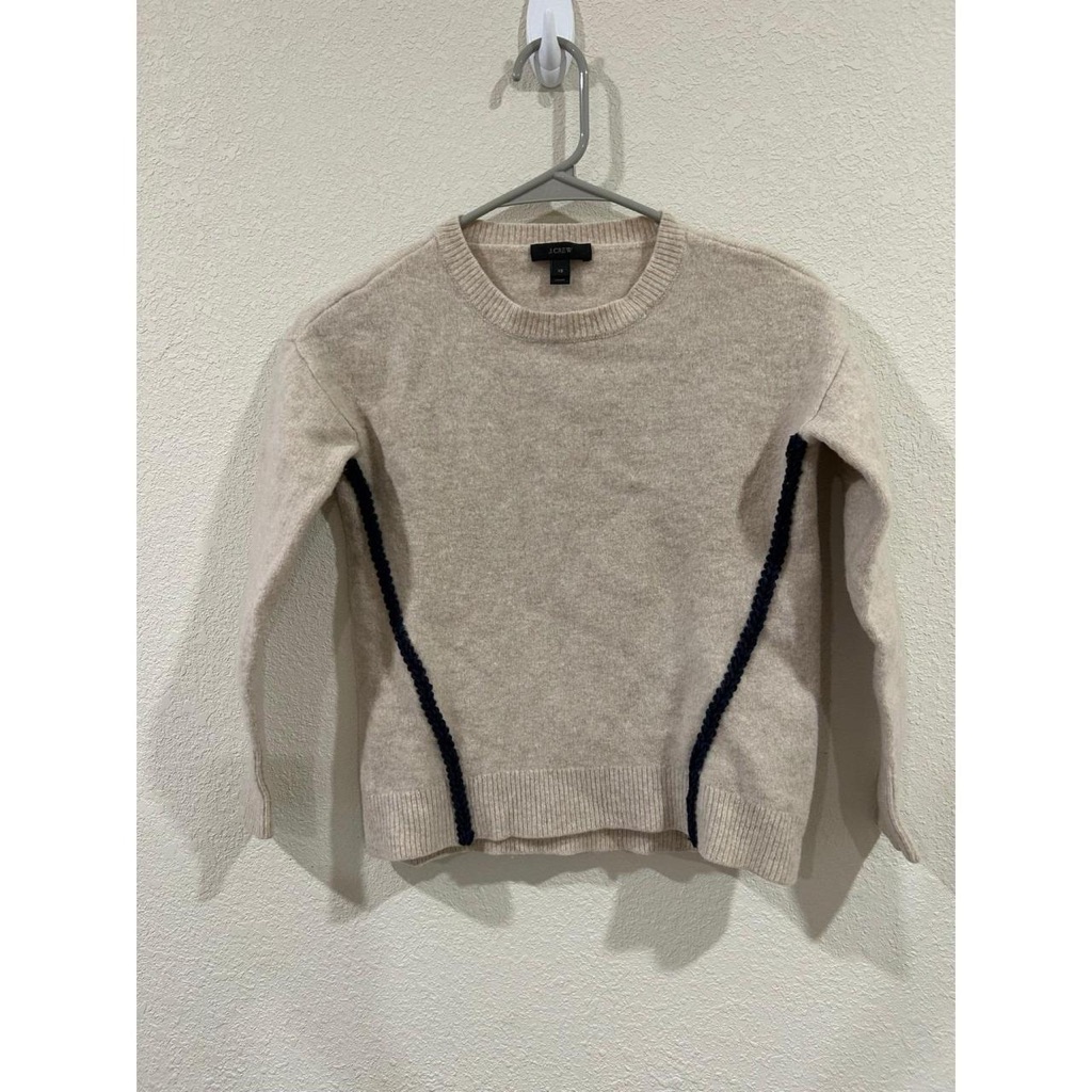 Women's Beige Sweater With Black Accents